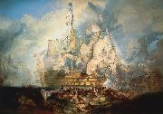 Joseph Mallord William Turner The Battle of Trafalgar by J. M. W. Turner china oil painting artist